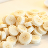 5-pack PVC nep bananen ketchup plakjes model kunstmatige ronde bananenchips DIY toast dessert topping cake fruit shop Bingsu voedsel