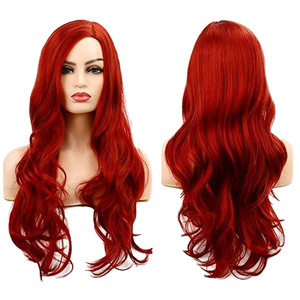Peluca de color para <span class=keywords><strong>mujer</strong></span> FSTYLER, <span class=keywords><strong>pelucas</strong></span> de <span class=keywords><strong>Carnaval</strong></span> de Halloween, gran oferta, venta al por mayor, <span class=keywords><strong>pelucas</strong></span> de cosplay sintéticas para fiesta personalizadas de fábrica - Product Image 1