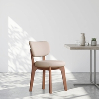 Tongli chaise de salle à manger en bois massif avec sac souple dos chaise de salle à manger Simple lumière luxe confortable maison chaise de salle à manger