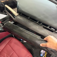 Panneau de garniture intérieure de voiture en fibre de carbone imitation bois, prix de gros, pour BMW Nouvelle Série 5 G60 G68 2024-2027