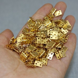 Furniture Hinge 8x10mm Copper Surface Mount Durable Packaging <b>Box</b> Use - Product Image 1