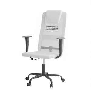 <b>White</b> <b>Office</b> <b>Chair</b> Mesh Back Swivel <b>Ergonomic</b> Fixed Armrest Steel Base Contemporary Design - Product Image 1