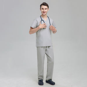 यूनिसेक्स पॉलिएस्टर-कपास नर्सिंग स्क्रब की वर्दी सीधे सेट करती है और झुर्रियों की एक समान थोक निर्माता के लिए प्रवण नहीं - Product Image 3