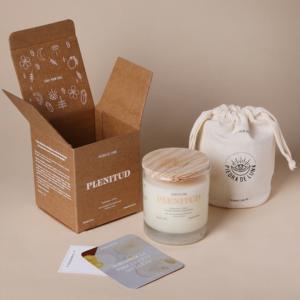 Scatole per Candele in Cartone Personalizzate all'Ingrosso con Logo in Rilievo, Lamina UV e Laminazione Opaca, Coperchio Incluso, Imballaggio in Carta per Candele - Product Image 1