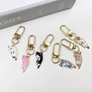 Wholesale Custom Anime Metal Keychain <b>Key</b> Ring Souvenir Metal Kids Lovely Cat Cartoon <b>Key</b> <b>Chain</b> - Product Image 4
