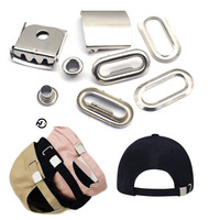 Accessoires bruts pour casquettes en métal personnalisées : Boucles, œillets et matériaux pour casquettes de baseball et casquettes de sport réglables, avec logo et couleur personnalisables