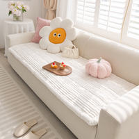 Paresseux Doux Flanelle Respirant Pet Mat Antidérapant Couch Cover Non-Shedding Plush Pet Sofa Cover Protector