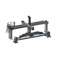 Posicionador de soldadura CNC de 3 ejes de alta resistencia, deslizador de zapata de freno giratorio, soldadores de columna de haz, Robot tipo L para soldadura deslizante de Robot