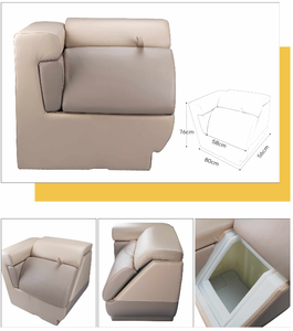 Cổ điển phao góc sofa phao trái nạc trở lại ngồi có thể ngả phần với không gian lưu trữ ở phía dưới - Product Image 4