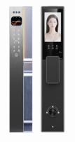 Serrure de porte intelligente avec caméra, reconnaissance faciale 3D et commande vocale, cylindre Tuya WiFi de classe C, serrure numérique biométrique pour la maison