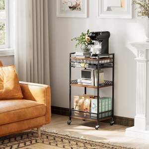 Estante organizador de cápsulas de taza K multifuncional, <span class=keywords><strong>accesorios</strong></span> para Estación de café <span class=keywords><strong>Nespresso</strong></span> <span class=keywords><strong>Vertuo</strong></span>, ruedas, soportes de almacenamiento para sala de estar - Product Image 5