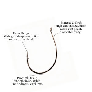 Hameçon de pêche à la mouche TUOTUO 7022 courbé pour nymphes et moucherons - Hameçon simple en acier à haute teneur en carbone pour la pêche en rivière, en eau douce et la pêche à la traîne - Product Image 4