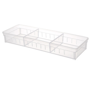 Japanese Style <b>Kitchen</b> Drawer Organizer Rectangular <b>Plastic</b> Storage Box With Compartments For Cutlery And Utensils - Product Image 4