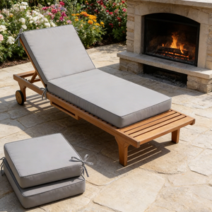 Waterproof Foam-Filled Rectangular Outdoor <strong>Bench</strong> Cushion Back Cushion Removable Washable 100% Polyester Memory Massage for Patio - Product Image 3