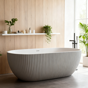 YIDA moderna in acrilico Freestanding vasca da bagno per adulti vasca da bagno vasca idromassaggio - Product Image 2
