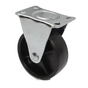Carro de Transporte con <span class=keywords><strong>Ruedas</strong></span> Industriales <span class=keywords><strong>Fijas</strong></span> de PP Negro, <span class=keywords><strong>Muebles</strong></span> Modernos Ligeros Personalizados, Rígido y Duradero <span class=keywords><strong>para</strong></span> Exteriores, Hospitales y Escuelas - Product Image 2