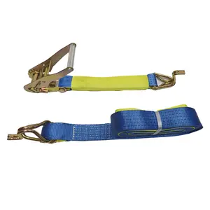 Sebagai standar 2 "2500kg Ratchet Tie Down tali pengikat dengan angsa Hook & lengan kemasan tali untuk kargo kontrol