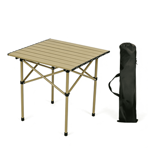 Tavolo Pieghevole Quadrato in Acciaio al Carbonio Resistente, Scrivania Portatile per Picnic all'Aperto, Giardino, Patio e Campeggio - Product Image 5