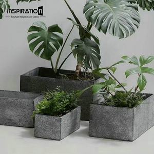 <span class=keywords><strong>Maceta</strong></span> de cemento de alta calidad al por mayor para jardín macetas grandes y medianas <span class=keywords><strong>maceta</strong></span> con efecto texturizado - Product Image 3