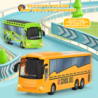 Bus touristique à double étage RC 1:24 avec lumières et musique réalistes, véhicule jouet de ville télécommandé 9 canaux pour enfants