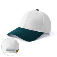 Casquette de baseball formelle brodée sur mesure, design bicolore, tissu jersey Oxford Dobby à chevrons, 100% polyester, motif de fruits
