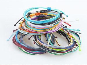 <span class=keywords><strong>Tobillera</strong></span> tejida con cordón de cera multicapa a la moda, pulsera colorida Bohemia para pie, ajustable, impermeable, para verano, playa, <span class=keywords><strong>Surf</strong></span>, tobilleras para mujer - Product Image 5