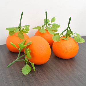 Orange Simulation <b>Model</b> Home Teaching <b>Foam</b> Leaf for Christmas Decorations Fake Orange Leaf - Product Image 2
