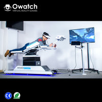 Simuladores de vuelo de aviones 9D VR La mejor máquina de movimiento de vuelo 9d VR de Arcade estándar