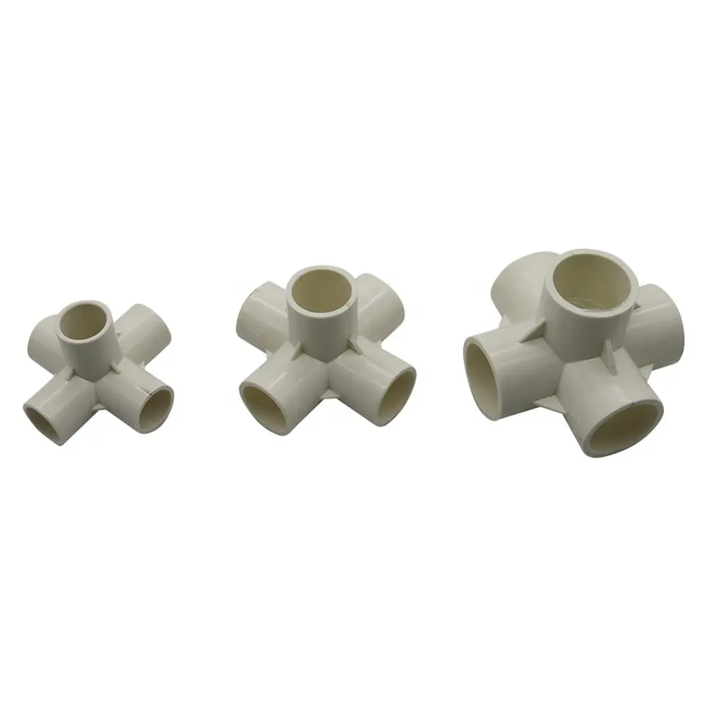 ID 20 25 32mm 5 Way Connector Plastic PVC Water Tent Pipe Fittings