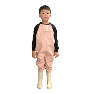 Nouvelle Couleur Beige, Bottes de Pêche Imperméables pour Enfants, Bottes de Pêche à Poitrine pour Enfants, Certification Coréenne KC, Prix Bas - Product Image 1
