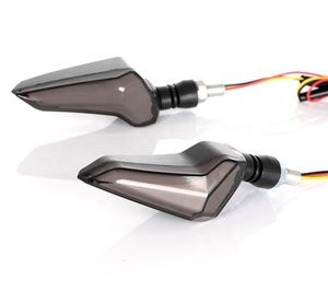 Somke lentille double couleur dc 12v moto LED <span class=keywords><strong>clignotants</strong></span> voyants <span class=keywords><strong>pour</strong></span> Harley Street Bike/Cruiser Bobber/Chopper - Product Image 1