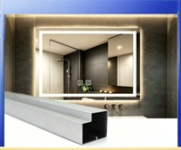 Profilé de miroir pleine longueur en aluminium 6063 moderne, pour miroir sur pied ou mural, idéal pour chambre et dressing