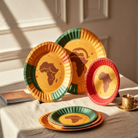 Assiettes jetables en papier blanc de 9 pouces fabriquées en Chine