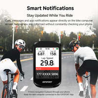 Komputer Bersepeda Pintar BSC200 Pro, Speedometer GPS, Layar Sentuh Berwarna, Mode Multi-olahraga, Mendukung Sensor ANT+, Perekam Data Sepeda