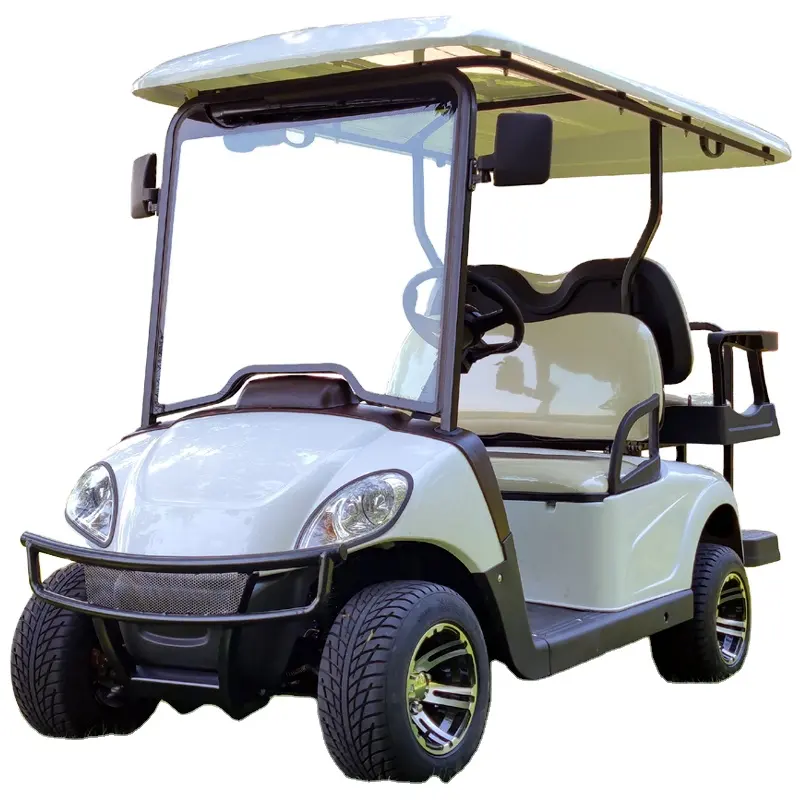 72V 5KW AC System Lithium-Batterie Leistungsstarke Long Range 4 Sitz Deutschland Qualität EZGO Elektrische Mini Golf Warenkorb Buggy