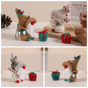Kit de Ganchillo de Gnomo Navideño y Caja de Regalo para Principiantes Mayores de 7 Años con Tutoriales en Video Paso a Paso Hecho en China - Product Image 5