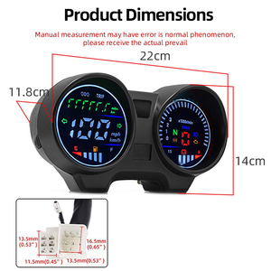 Conjunto de Velocímetro Digital LCD para Motocicleta Honda CG125 CG150 Titan 150 - Product Image 2