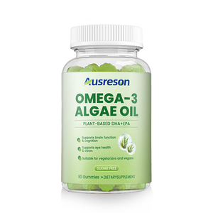 Ausreson OEM Омега-3 жевательные конфеты с ЭПК и ДГК из водорослей, 1600 мг, для здоровья мозга, веганские, на растительной основе, имитирующие рыбий жир, жевательные конфеты с омега-3 из водорослей - Product Image 1