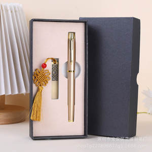 VIP Client Regali aziendali Custom Bookshop ufficio premi di lusso USB Driver penna Set con scatola regalo per i dirigenti - Product Image 4