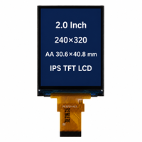 2,0 Zoll TFT LCD Displaymodul 240x320 IPS Vollbildschirm mit MCU SPI RGB Schnittstelle für Medizingeräte und Eingebettete HMI