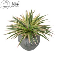 Rumput Buatan Berwarna-warni Multi Tone, Rumput Daun Panjang Palsu untuk Dekorasi Tanaman Hias Boho dalam Pot, Gaya Driftwood