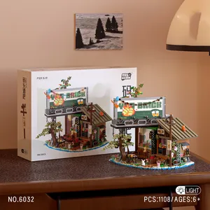 ZY 6032 2025 nouvelle série Street View Pier Bar petites particules Puzzle assemblage jouets pour enfants modèle pour enfants ensembles de blocs de construction - Product Image 3
