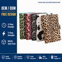 Agenda A6 con Estampado de Leopardo Creativo para Uso Transfronterizo, Carpeta de Hojas Sueltas con 6 Anillas, Cuaderno de Presupuesto, Regalo