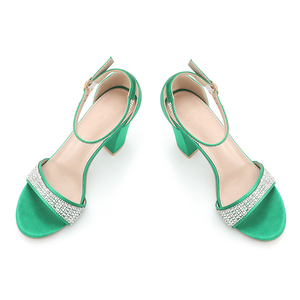 Nuovi <span class=keywords><strong>sandali</strong></span> vintage personalizzati alla moda scarpe da <span class=keywords><strong>donna</strong></span> si abbinano tutti con strass <span class=keywords><strong>tacco</strong></span> <span class=keywords><strong>medio</strong></span> con scarpe a una linea tacchi alti - Product Image 5