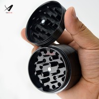 Vagrinders Broyeur d'herbes métalliques en alliage d'aluminium de haute qualité 63MM Vente à chaud de style moderne OEM/ODM 4 pièces pour accessoires pour fumeurs