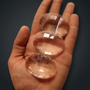 Piedras de Palma Facetadas de Cuarzo Transparente Hechas a Mano al por Mayor, Piedras Preciosas de Estilo Feng Shui para Uso Metafísico, Regalo Empresarial - Product Image 2