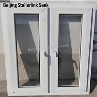 Ventanas Corredizas de PVC Modernas y Económicas con Apertura Abatible para Dormitorio y Sala de Estar, Aislamiento Térmico