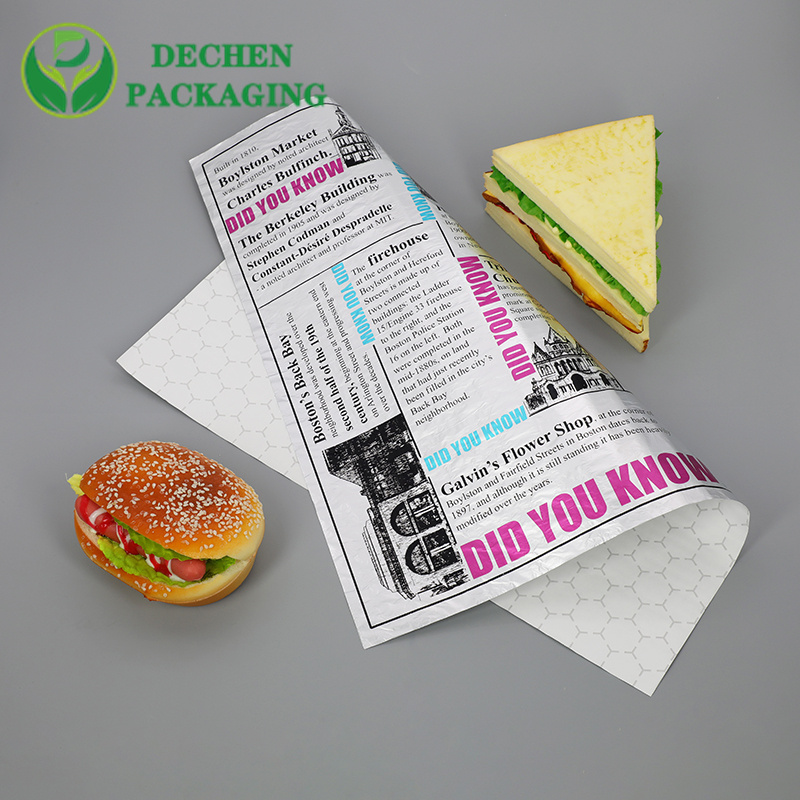 Hot Dog Foil Packaging isolé de feuille alimentaire