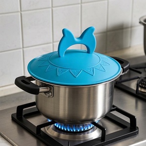 Couvre-casserole anti-débordement en silicone de qualité alimentaire personnalisé, résistant à la chaleur, pour cuisine domestique - Product Image 2