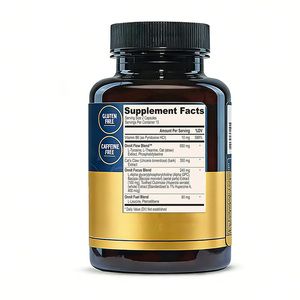 Capsules de cerveau de phosphatidylsérine végétaliennes de marque privée suppléments avec vitamines et minéraux Nootropic Alpha GPC - Product Image 2
